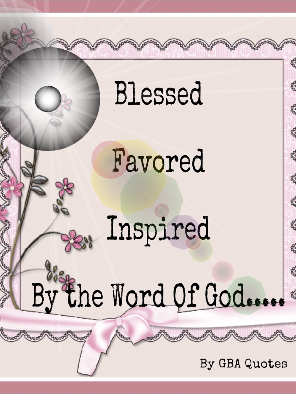 Others Follow Pink & Black 'Blessed Favored Inspired' Wall Art
